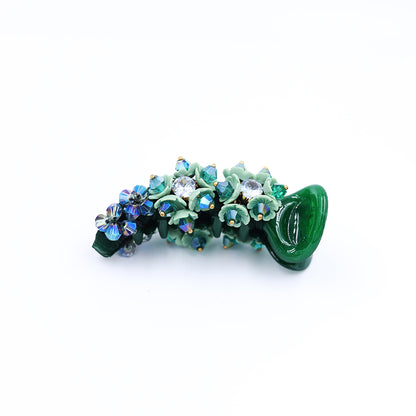 Banana Clip With Crystal Work