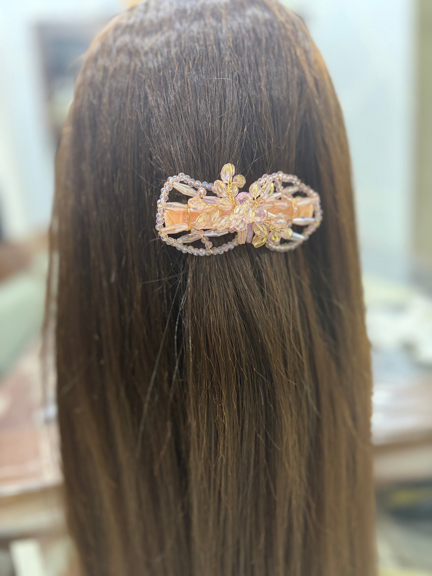 Premium Crystal Stone Work Back Pin