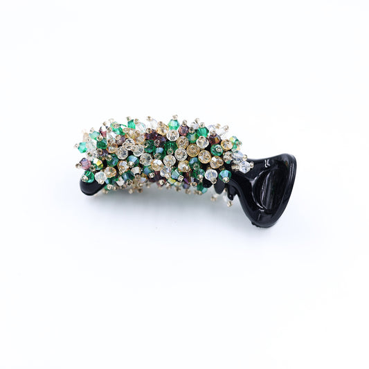 Banana Clip With Crystal Work