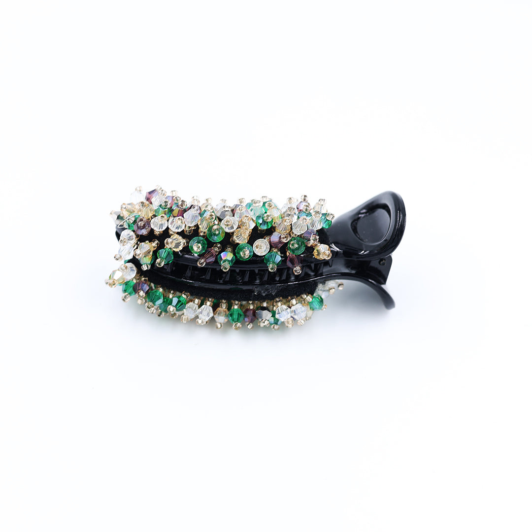 Banana Clip With Crystal Work