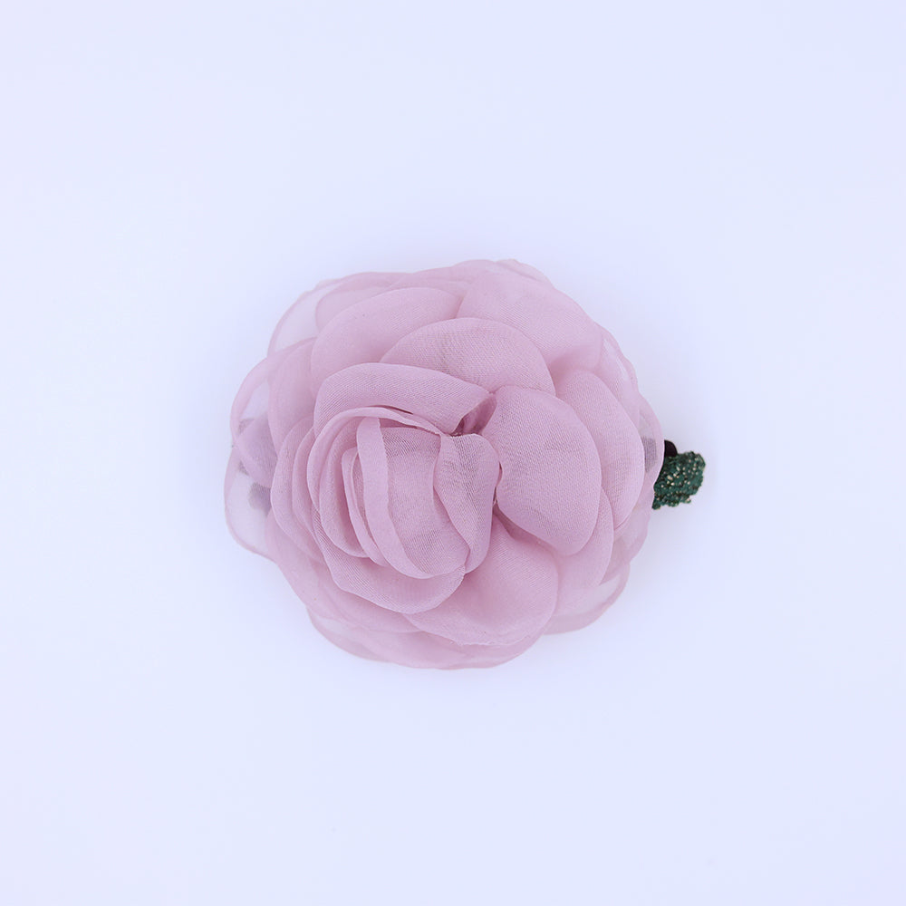 Flower Handmade Backpin - Light Pink/ Lavender shade