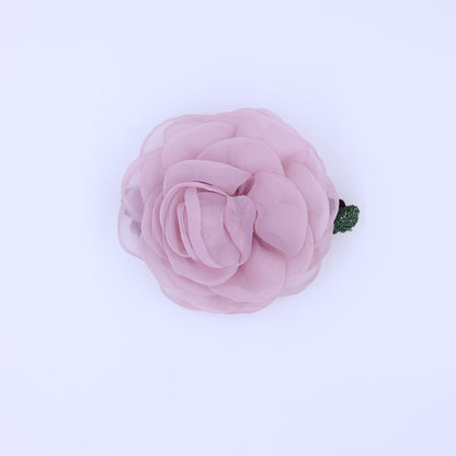 Flower Handmade Backpin - Light Pink/ Lavender shade