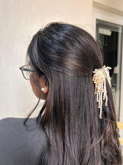 Handmade Pearl Hair Clutch - Exclusive Limited stock