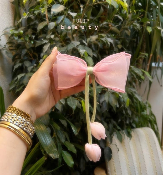 Tulip Bow Alligator Clip
