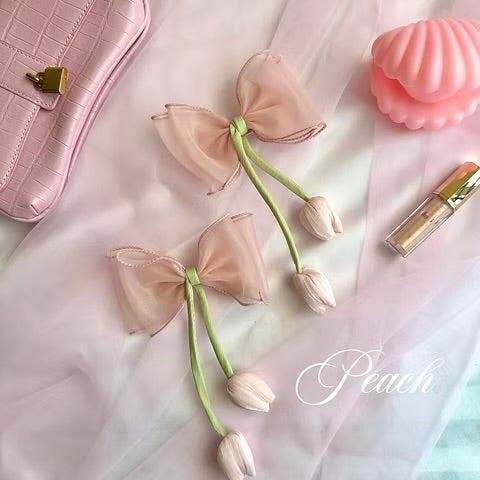 Tulip Bow Alligator Clip