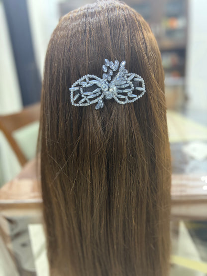 Premium Crystal Stone Work Back Pin