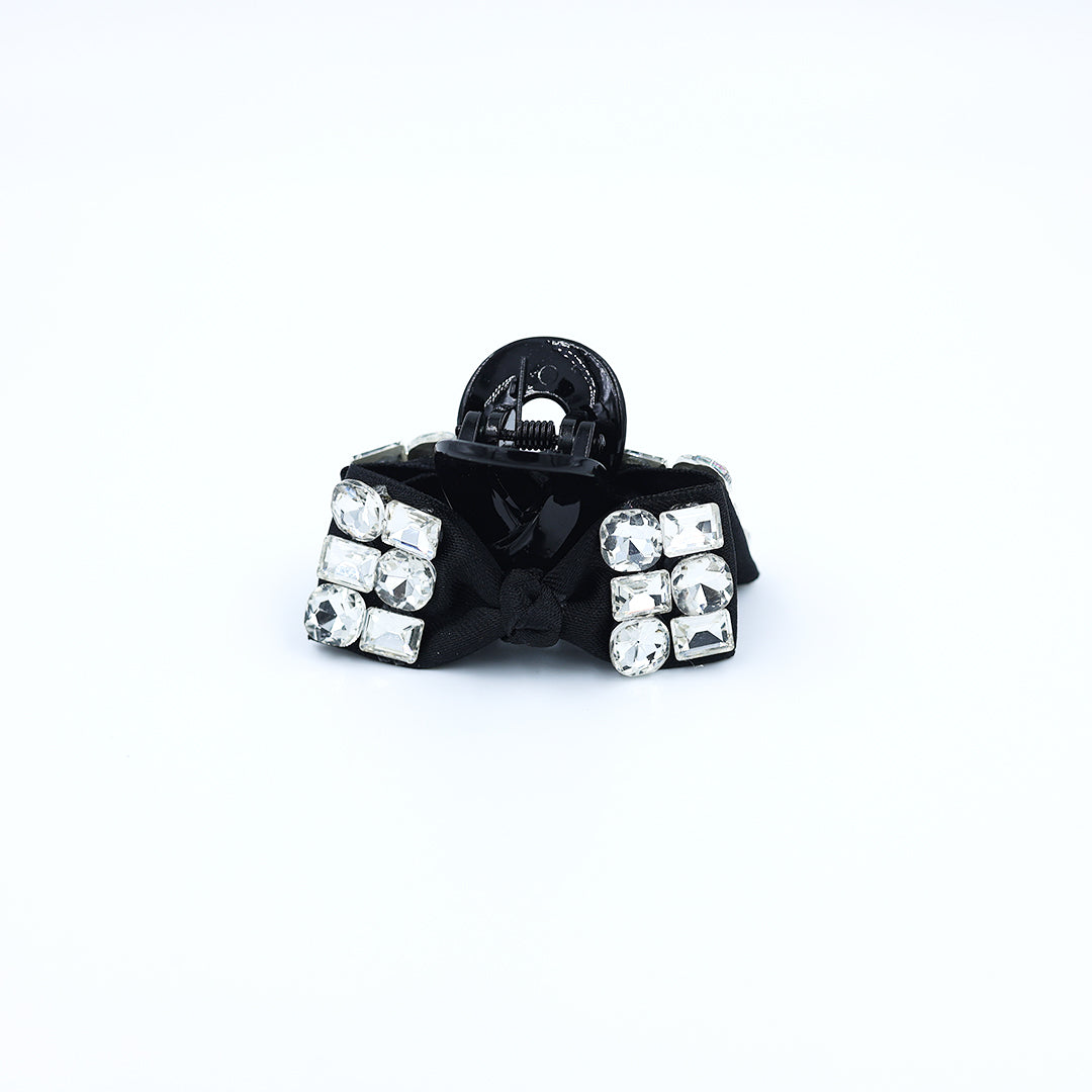 PREMIUM BOW HAIR CLUTCH WITH STONE WORK