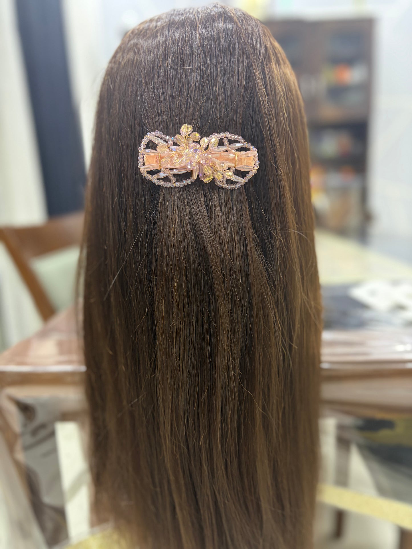 Premium Crystal Stone Work Back Pin
