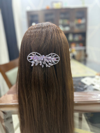 Premium Crystal Stone Work Back Pin