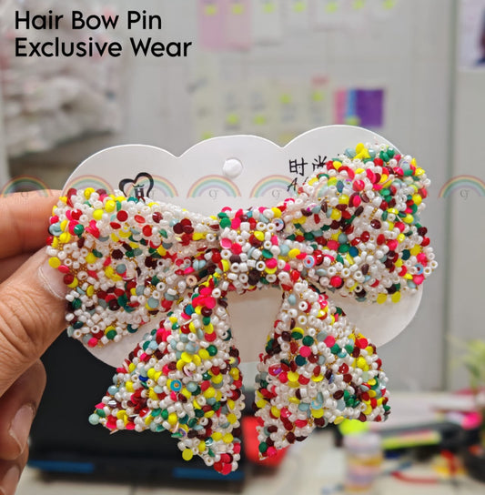 Bow with Bead Work