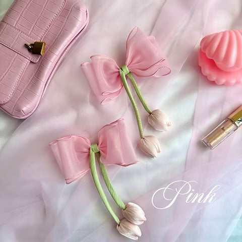 Tulip Bow Alligator Clip
