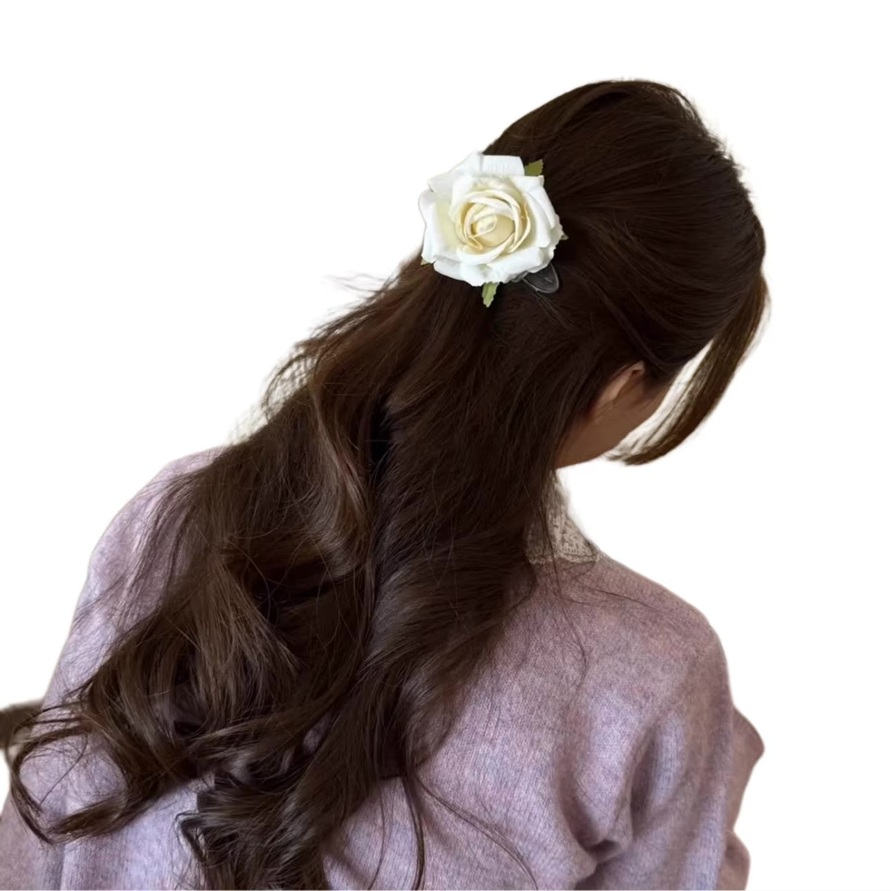 Exclusive Rose Floral Crow Clip