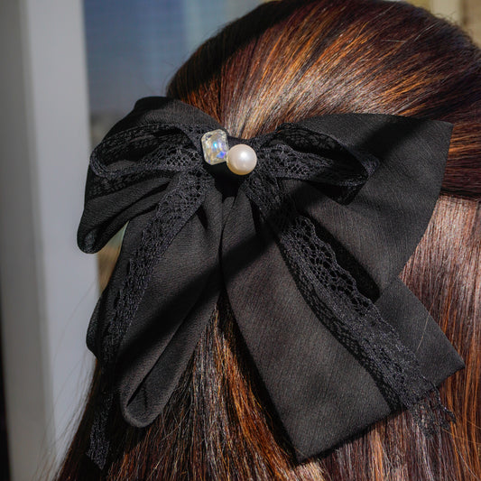 HAIR BOW CENTER PIN (BLACK)