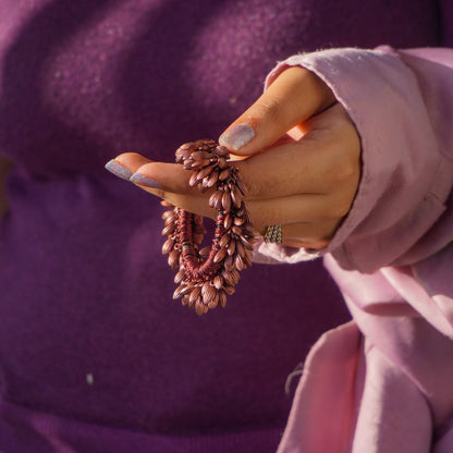 WHEAT CRYSTAL SCRUNCHIE / BRACELET