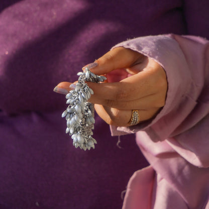 WHEAT CRYSTAL SCRUNCHIE / BRACELET