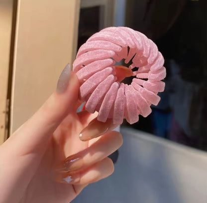 Premium Bunclip - Ponytail Holder - Velvet finish