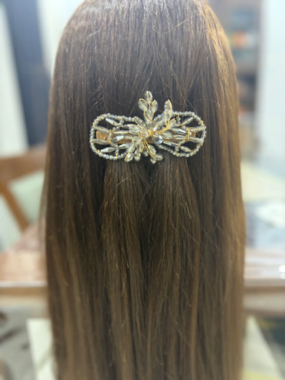 Premium Crystal Stone Work Back Pin