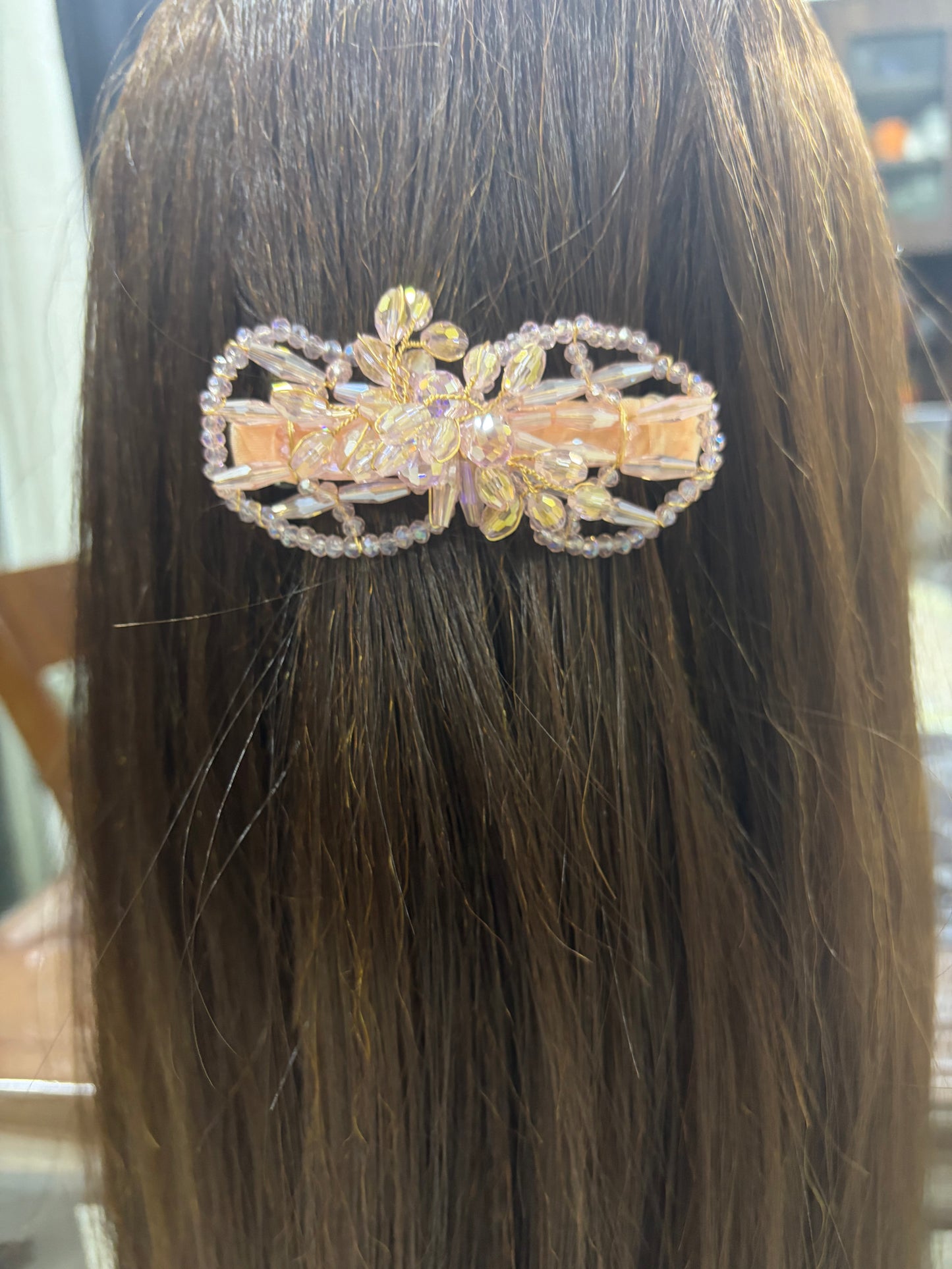 Premium Crystal Stone Work Back Pin