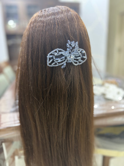 Premium Crystal Stone Work Back Pin