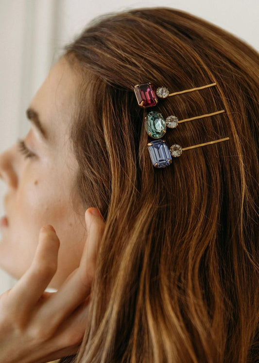 Premium Bobby Hair Pin Set of 6 - Multicolour