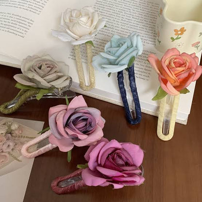 Exclusive Rose Floral Crow Clip