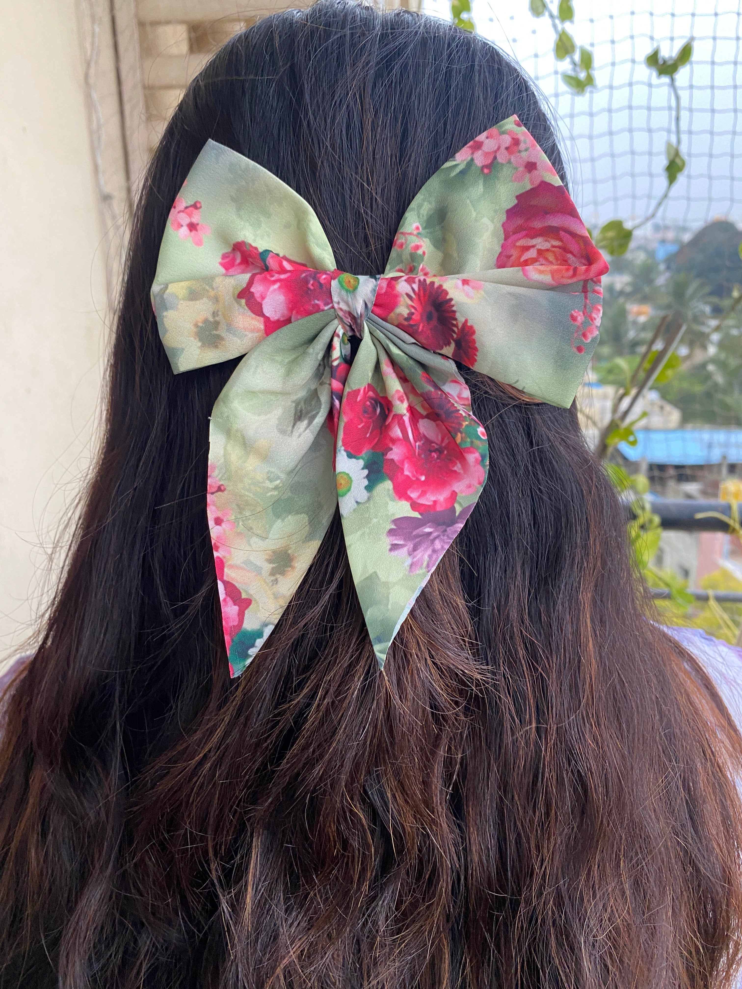 Floral Hair Bow