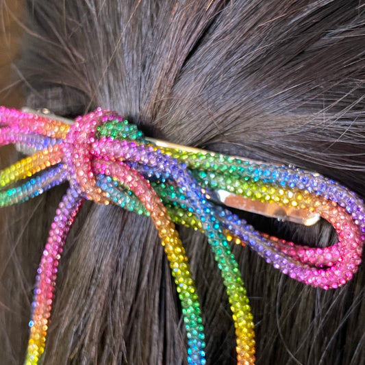 Crystal Slim Bow- Multicolour