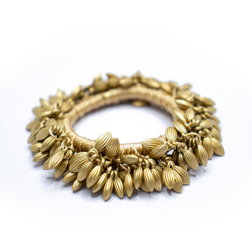 WHEAT CRYSTAL RUBBER BAND - GOLD