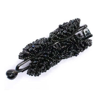 HANDMADE BANANA CLIP WITH CRYSTAL WORK