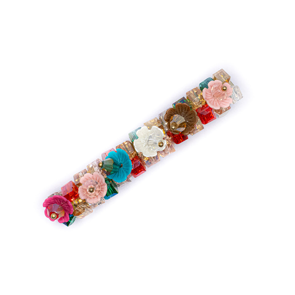 Multicolour Floral Backpin