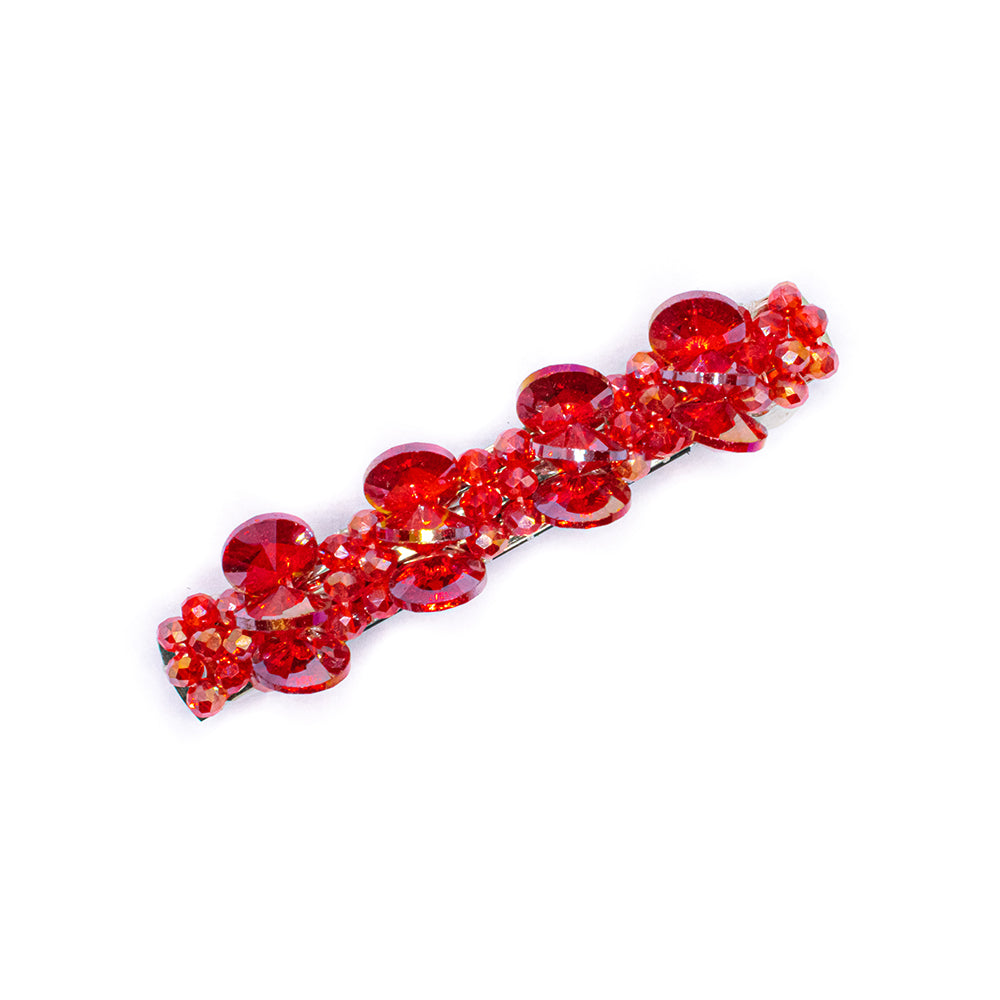 Red Crystal Beaded Backpin