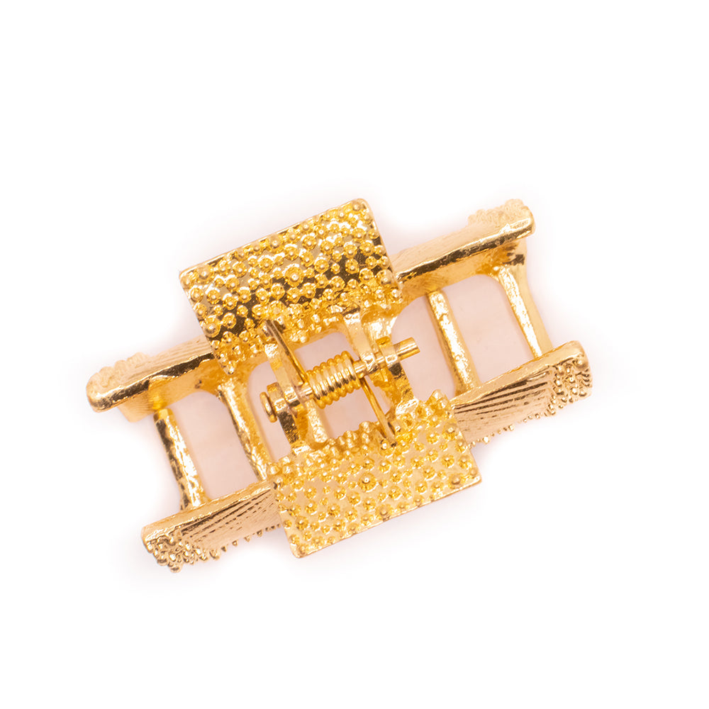 HAIR CLUTCH - METALLIC WITH STONES
