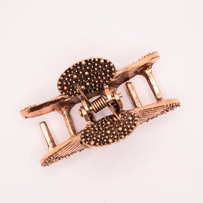 HAIR CLUTCH - METALLIC WITH STONES