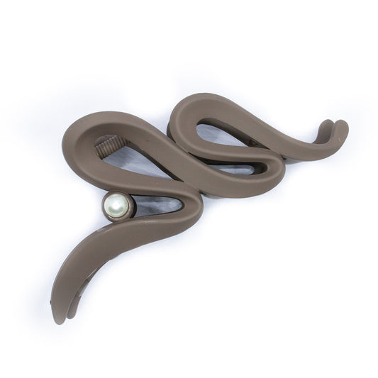 HAIR CLUTCH - BROWN
