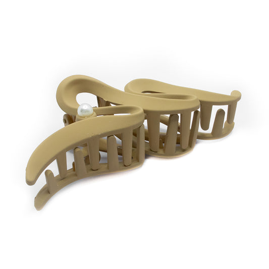 HAIR CLUTCH - BEIGE