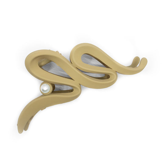 HAIR CLUTCH - BEIGE