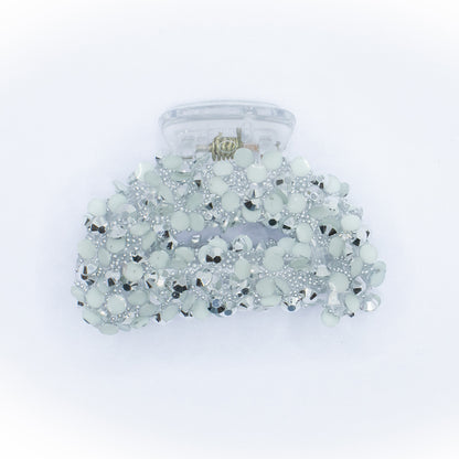 Cluster Glitter Clutch Clear