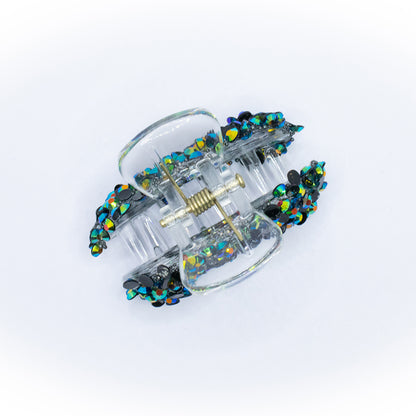 Cluster Glitter Clutch Multichrome