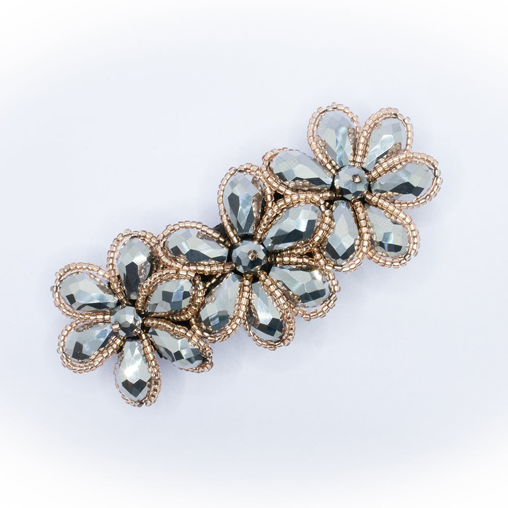 Crystal Flower Backpin