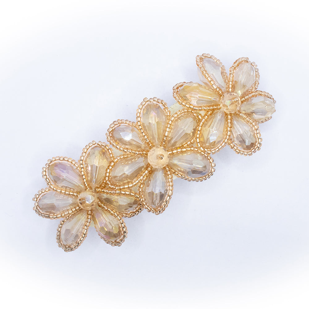 Crystal Flower Backpin