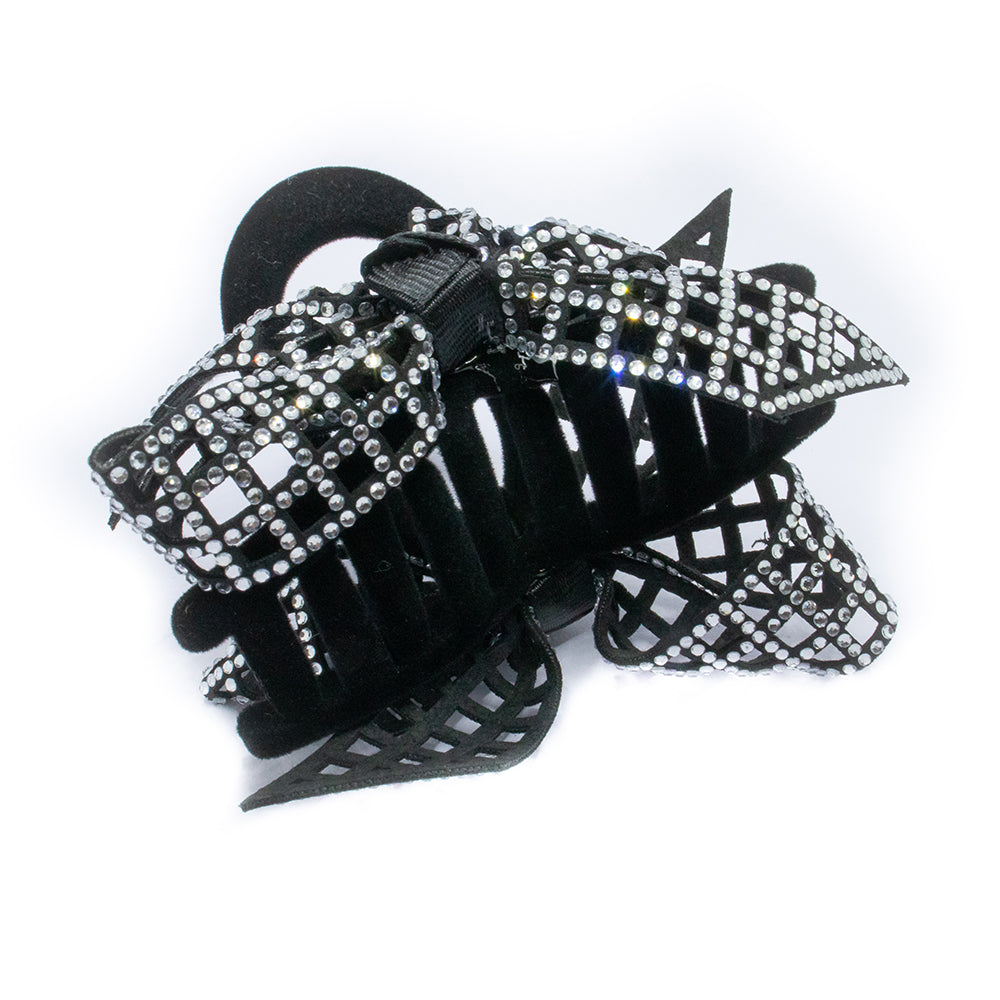 Crystal Net Bow Clutch