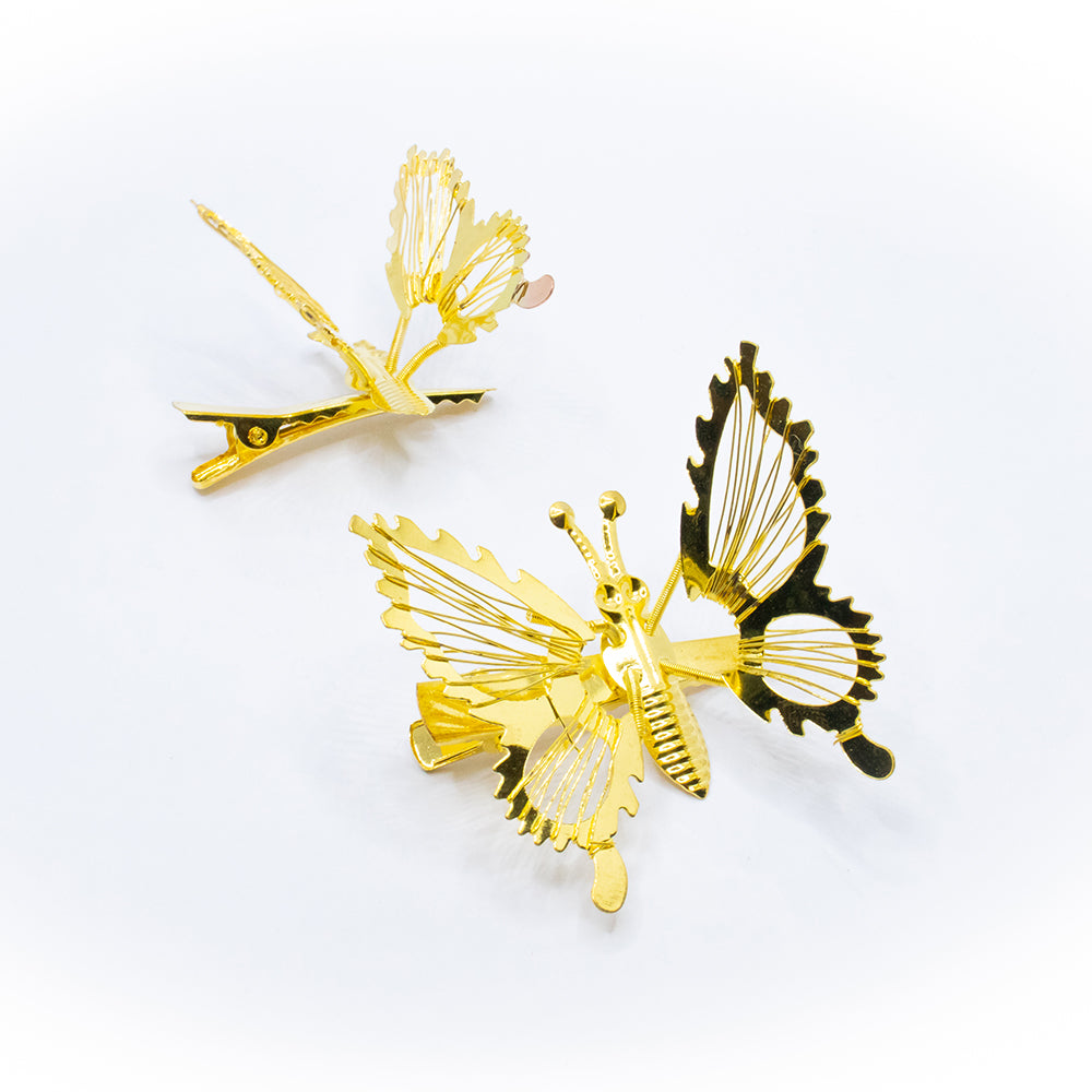 BUTETERFLY HAIR PINS SET OF 2