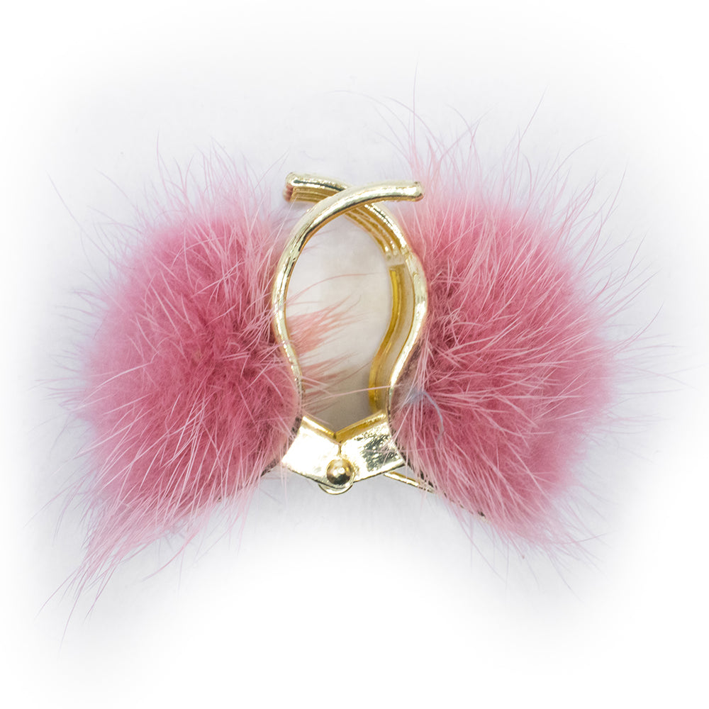 FURRY HAIR CLUTCH