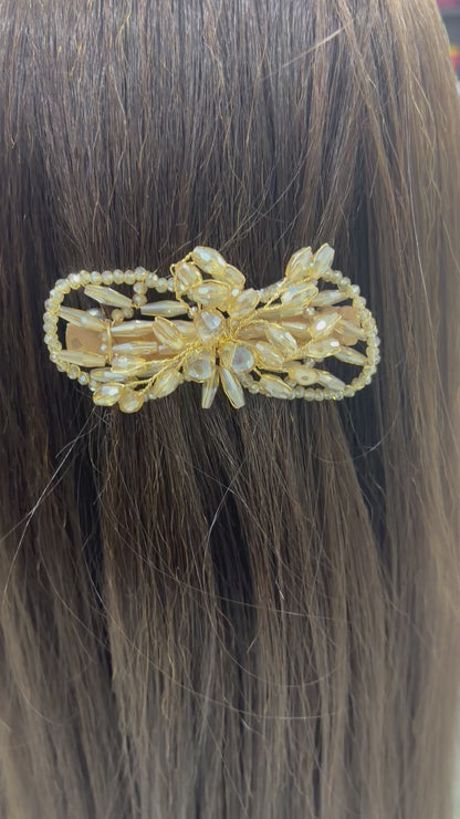 Premium Crystal Stone Work Back Pin
