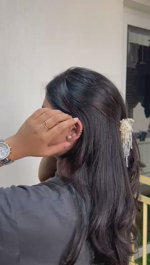 Handmade Pearl Hair Clutch - Exclusive Limited stock