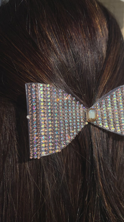 Rhinestone Bow - Handmade