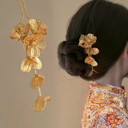 HANDMADE PREMIUM COMB CLIP GOLD ( U PIN)