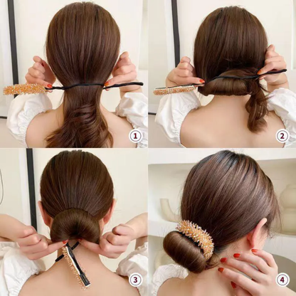 CRYSTAL TRENDING BUN CLIP