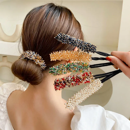 CRYSTAL TRENDING BUN CLIP