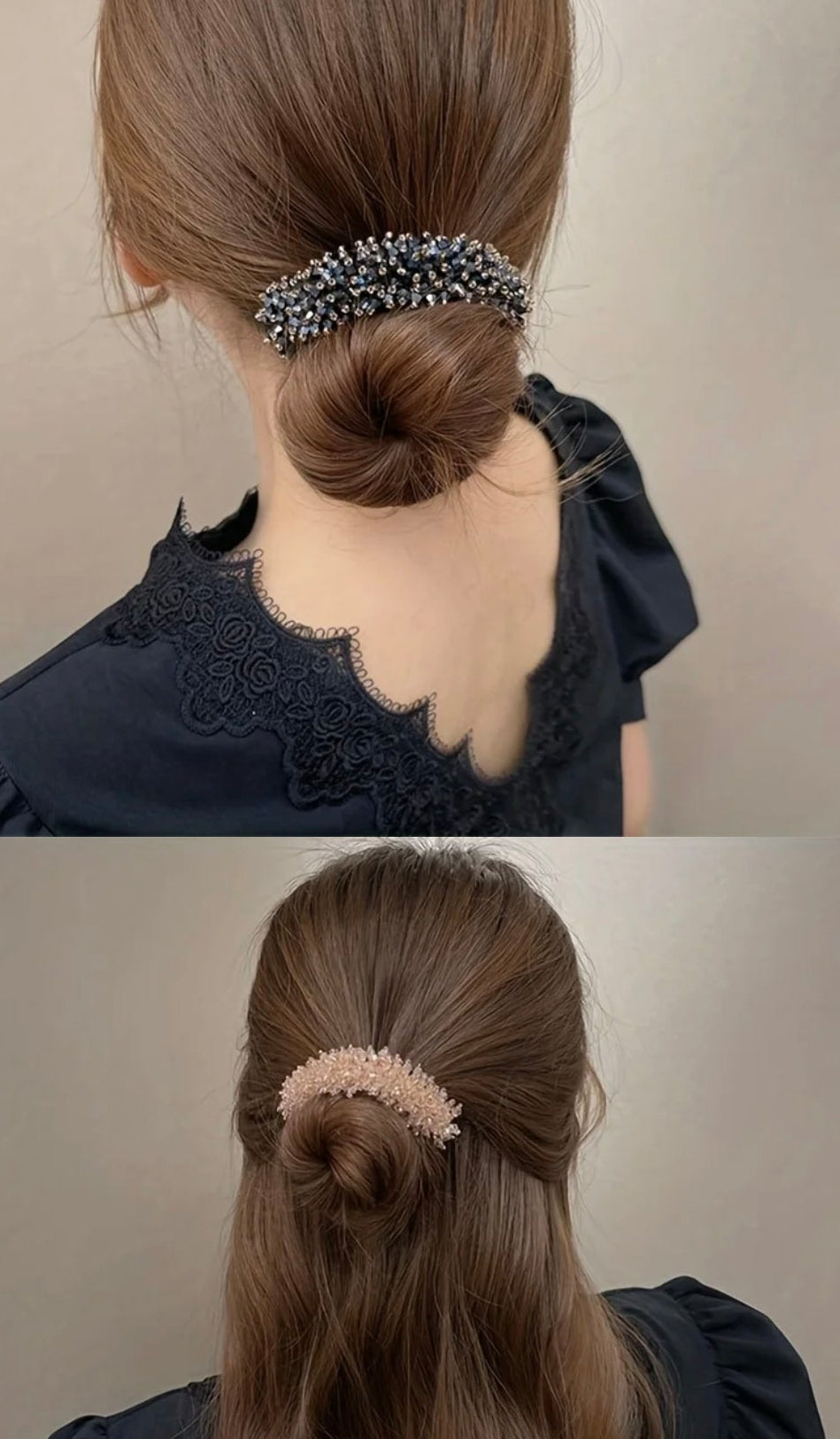 CRYSTAL TRENDING BUN CLIP